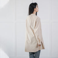Women's Shirt Dress Cotton Loose Long