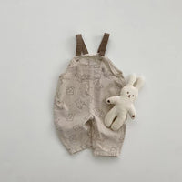 Suspender Pants Men And Women Baby Cartoon Corduroy One-piece Long Climbing