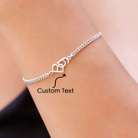 The Letter Bracelet Can Be Customized With Two English Letters