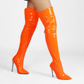High-heeled Pointed-toe Over-the-knee Plus-size Womens Boots