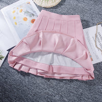 Pleated Skirt Lengthened Elastic Waist Elastic