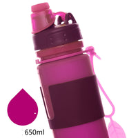 Environmentally Friendly And Healthy Silicone Large Capacity Folding Water Bottle