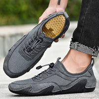 Plus Size Hollow-out Gommino Men's Casual Design Hollow Leather Shoes