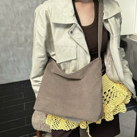 Trendy Womens Matte Suede Bucket Bag With A Large Capacity And A Vintage Vibe