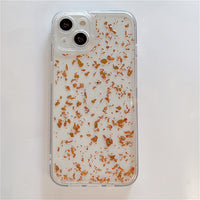 Ottwn Gold Foil Clear Phone Case For