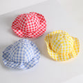 Pet Cute Fashion Plaid Sun Hat