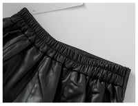 Autumn Winter New Style Children Foreign Style Korean Leather Skirt