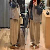 Plus-size Grandma Pants For Fallwinter Wide-leg Balloon Style