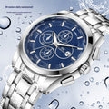 New Luminous Hands Alloy Mens Quartz Watch