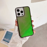 Luminous Quicksand Phone Case Soft Edge Hard Backboard Protective Cover
