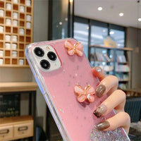 Butterfly Glitter Epoxy Phone Transparent Soft Shell Can Be Customized