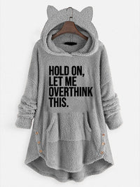 Hooded Long-sleeve Double-sided Fleece Women's Plus-size Coat