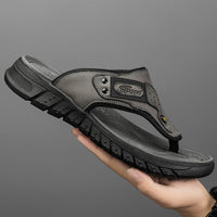 Flip Flops Men's Summer Outdoor Non-slip Wear-resistant Flip-flops Soft Bottom