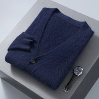 Men's V-neck Button Cardigan Knitted Long Sleeve
