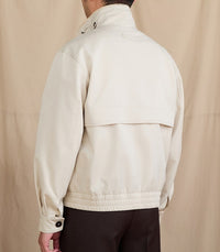 Stand Collar Jacket With Color-blocking Italian Light Luxury Commuting Slim-fit Coat Trendy