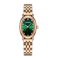 Women's European And American Watch Quartz Leather Steel Belt Waterproof