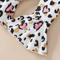Love Bell-bottom Pants Three-piece Set