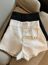 Suit Shorts Women's High Waist A- Line