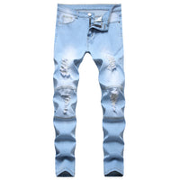 European And American Slim Straight Zipper Pleated Men