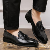 Men's Formal Wear Business Four Seasons New Tassel Small Leather Shoes