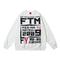 Letter Printed Crew Neck Sweatshirt