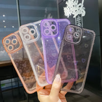 Diamond Frame Laser Love Phone Case