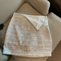 New Womens Chic Sequin Bodycon Skirt