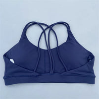 Solid Color Nude Feel High Strength Workout Bra Outdoor