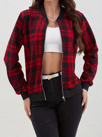 Fashionable All-matching Women's Retro Plaid Coat