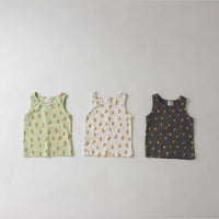 Printed Sleeveless Shorts Suit