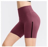 Womens Bare-Look Yoga Double-Sided Brushed Sports Shorts