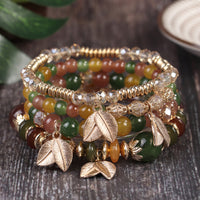 Bohemian Multi Layer Bracelet Leaf Ethnic Style
