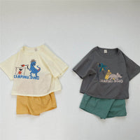 Fashion Half Sleeve Cotton Dinosaur T-shirt