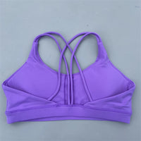 Solid Color Nude Feel High Strength Workout Bra Outdoor