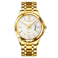 Men's Steel Belt Business Waterproof Calendar Quartz Watch