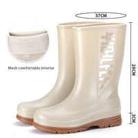 Fashion Middle Women's Non-slip Rain Boots