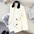 Fashionable Chic Beige Suit A Versatile Professional Blazer For The Office