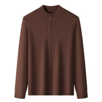 Commute Leisure New Men's Stand Collar Simple Outdoor Sweater