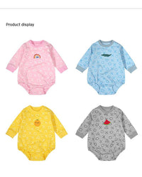 Baby Triangle Romper Spring And Autumn Long-sleeved Bag Fart
