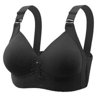Jacquard Four Rows And Three Buckles Full Cup Thin Bra