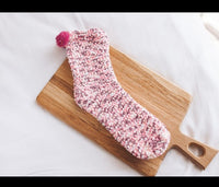 Cute Winter Hair Circle Christmas Socks