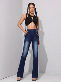 High-waisted Denim Jeans For Women Slimming