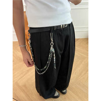 Men's Three-in-one Combination Waist Chain Cleanfit Phants Zipper