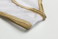 Ultra-thin Men's Mesh Gold-trimmed Briefs