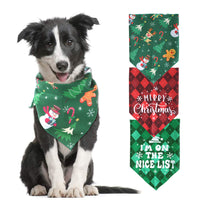 Pet Christmas Triangular Binder Dog Saliva Towel