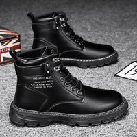 Men's New High Top Versatile Casual Leather Martin Boots