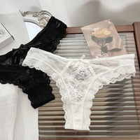 Female Cross Tie Hollow Mesh Breathable Thong