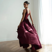 Sleeveless Patchwork Chiffon Dress For Women