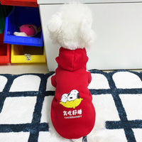 Autumn And Winter Dog Clothes Cartoon Cute
