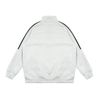 Sports And Leisure Half Zipped Stand Collar Loose Pullover